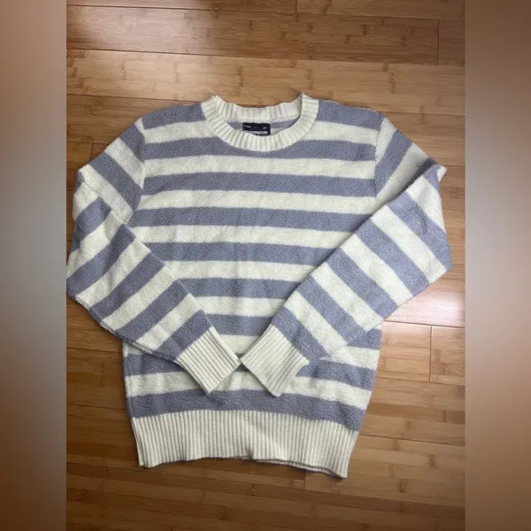 Vintage PulloverDimension By Milford Womens cream &grey|USA Made Crewneck|Size:M - Image 13