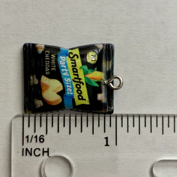 Smartfood Popcorn Charm Pendant Black - Image 7