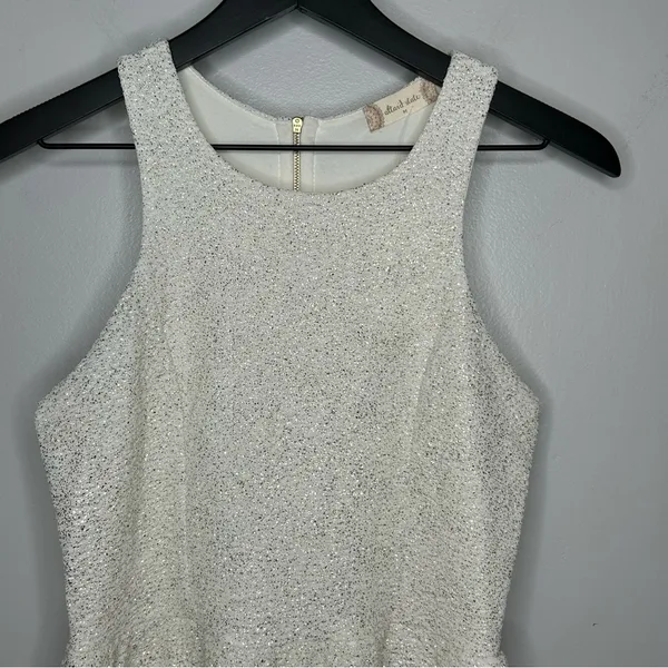 Altar'd State Off White Dress with Gold Sparkles Size M NWT - Image 6