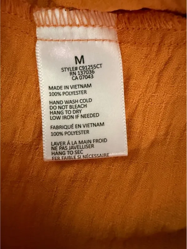 Paper Crane Women's NEW Dress Pants Size Medium Orange Office Work City Chic - Image 9