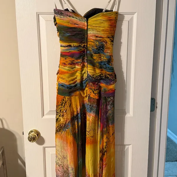Tony Bowls‎ Colorful Strapless Formal dress size 4. C28 - Image 9