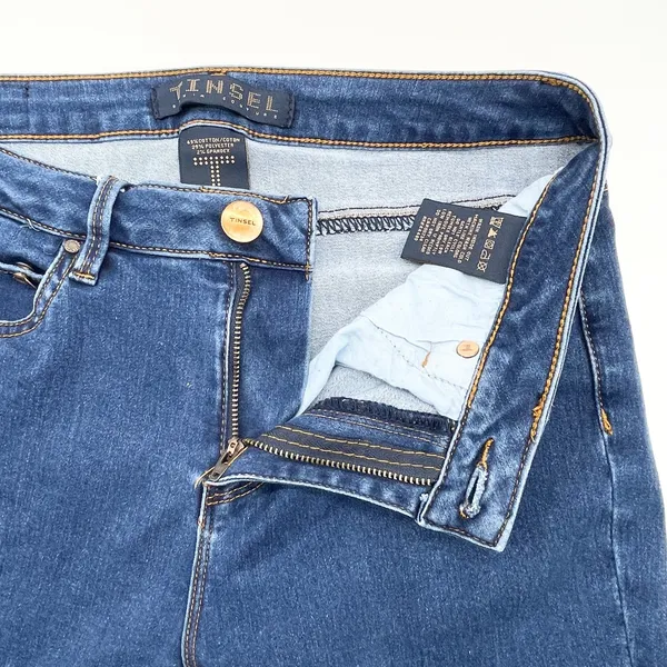 Tinsel Women Jeans 27 Flare Bootcut Stretch Denim Y2K‎ Retro 70s Festival Indie - Image 7