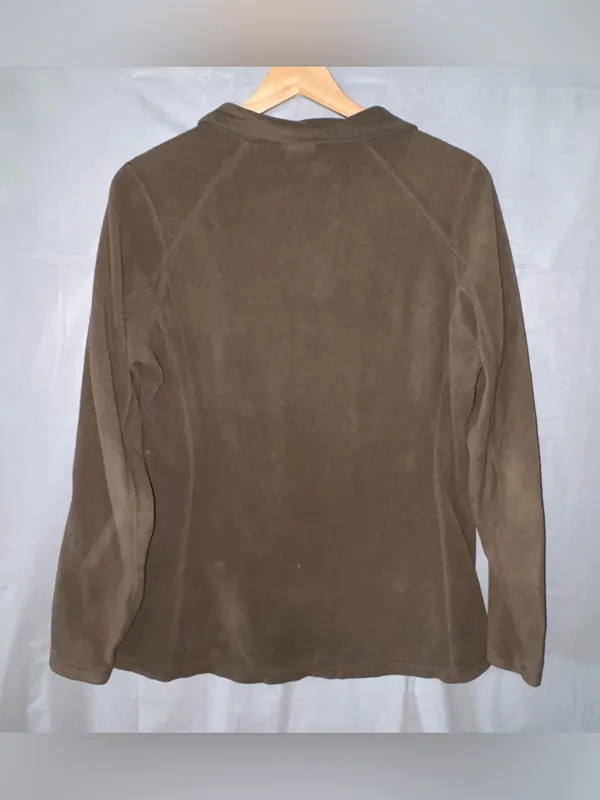 The North Face Womens Fleece 1/4‎ Zip Pullover Sweatshirt Women’s Large Green - Image 2