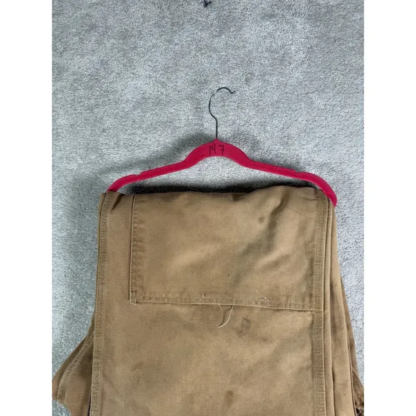 Carhartt Bib Overalls Double Knee Nail apron 2XL 46x30** Made USA Vtg Work Farm - Image 16
