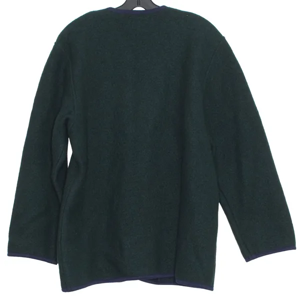 Vintage Cardigan Sweater Wool Old Money Quiet Luxury Hunting Academia Medium - Image 2