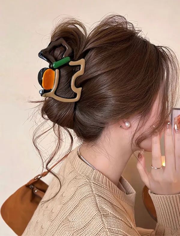 Stylish Multicolor cute dog shape Hair Clip - Image 2