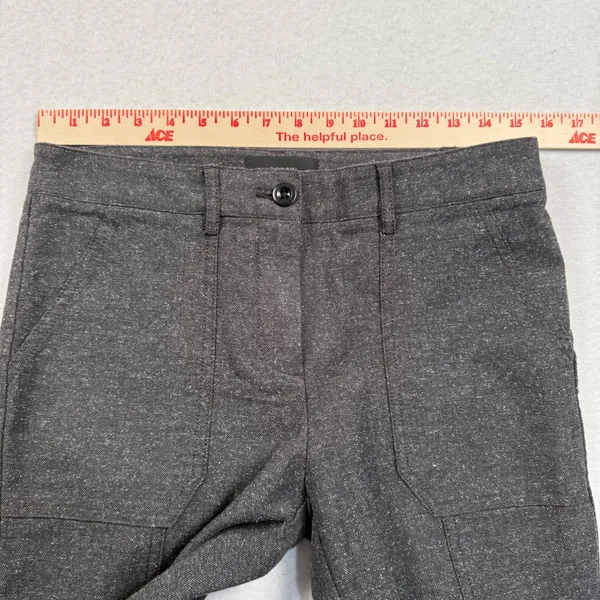 J Crew Pants Women 8P Gray Ankle Zip Slim Fit Mid Rise Office Business Casual - Image 5