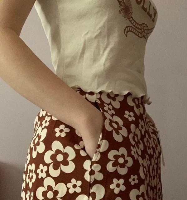 Altar'd State vintage floral skirt - Image 3