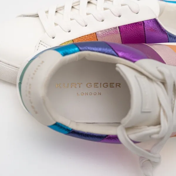 KURT GEIGER LONDON | New! Women's Lane Stripe Low-Top Sneakers - Image 7