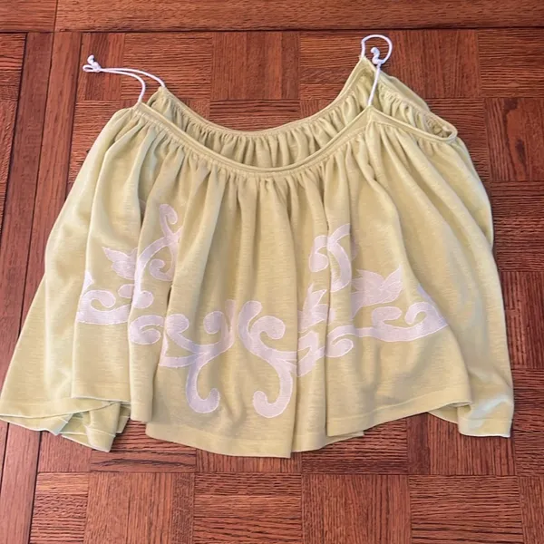 Free People chartreuse yellow Clouds Swing tank medium - Image 5
