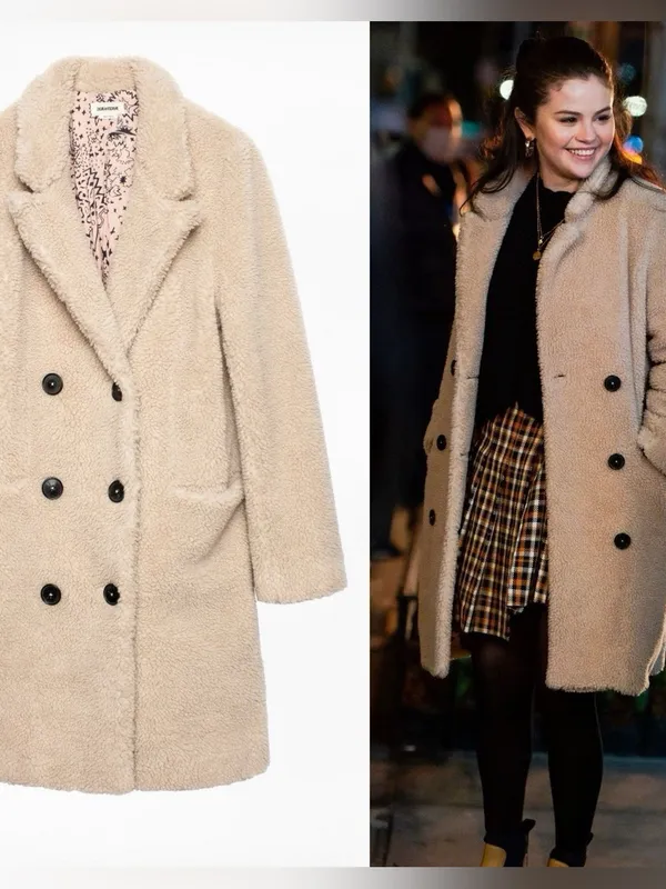 ZADIG & VOLTAIRE Teddy Mint Coat Cream Sherpa Shearling Long Beige size xs - Image 2