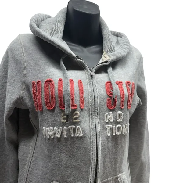 Hollister Y2K Zip Up Hoodie - Image 3