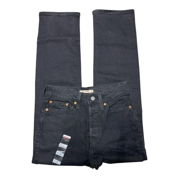 Levi's Black Wedgie Straight Denim Jeans size 27 NEW - Image 3