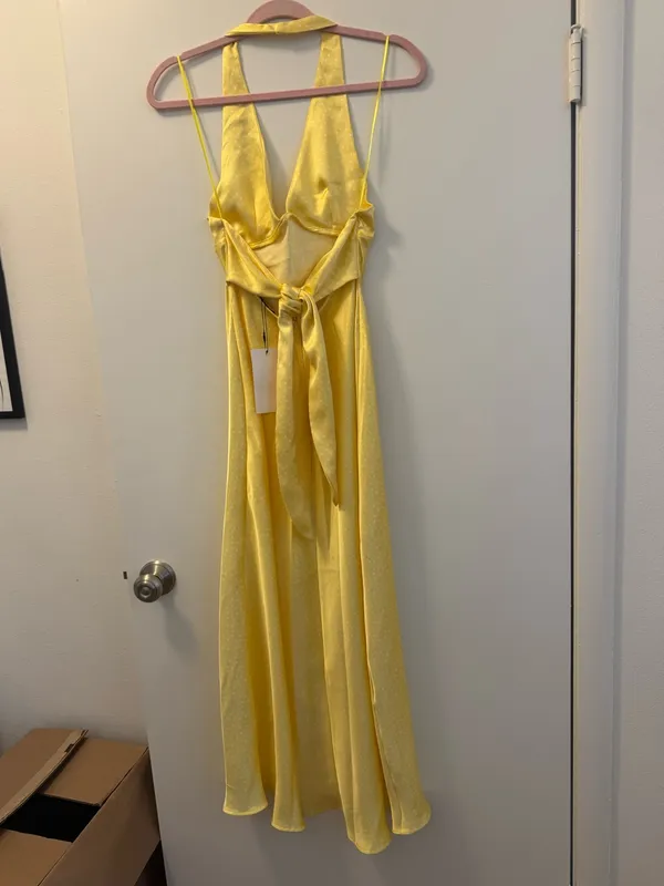 Zara Polka Dot Satin Effect Midi Dress - Image 9