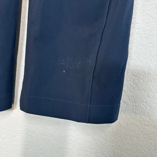 Athleta 4 S Venice High Rise Wide Leg Pant Navy Blue Pull-on Lightweight - Image 3