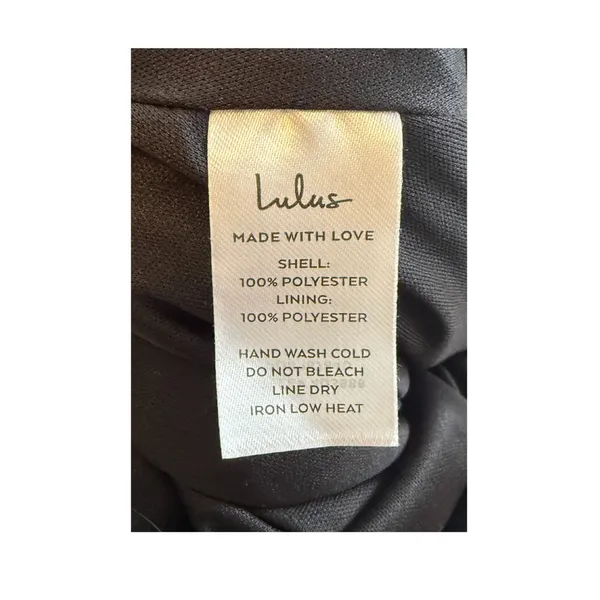 NWT Lulus Major‎ Elegance Black Sleeveless Ruffled Wrap Maxi Dress SZ SMALL - Image 8