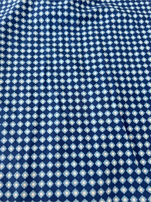 Victoria's Secret Pajama Tunic Dress Geometric Pattern Size XS Blue Cotton Modal - Image 3