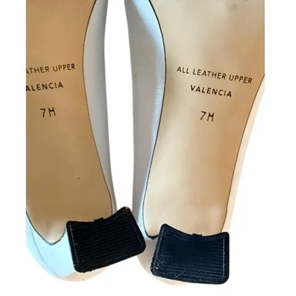 Etienne Aigner White Leather Pumps Made in Spain Women's Size 7M Vintage - Image 12