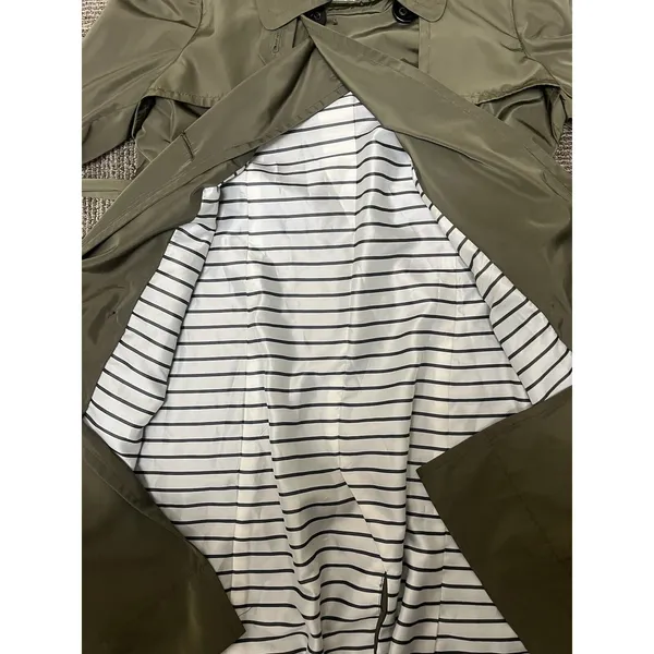 Womens Limited Brand OBR Olive Trench Coat XS EUC - Image 4