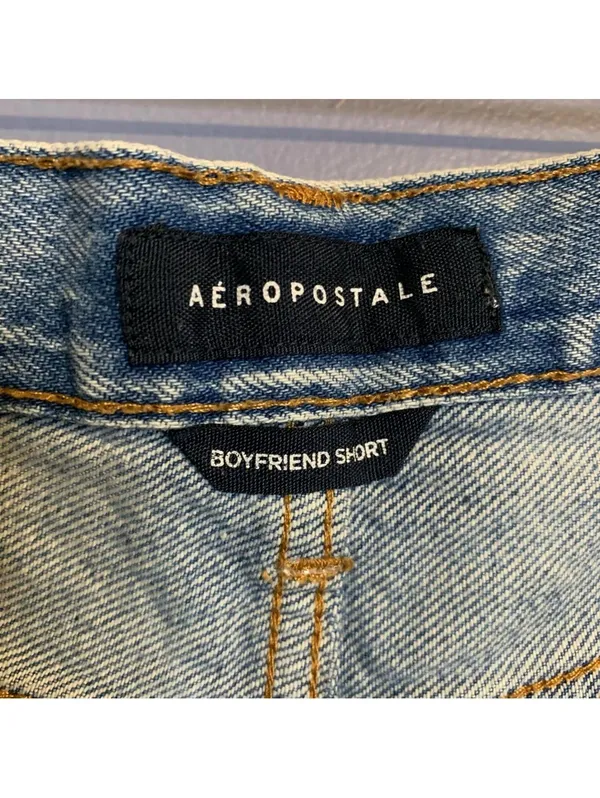 Aeropostale Distressed Boyfriend Denim Shorts - Size 6 - Image 5