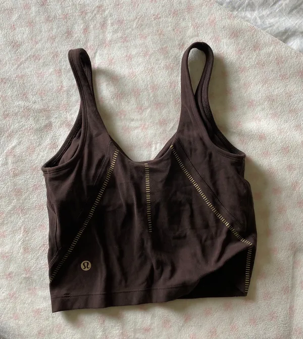 Lululemon Brown  Align Tank Gold Detail - Image 2