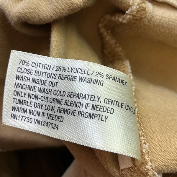 Knox Rose Women Tan Khaki Utility Cargo Pants High Rise Straight Leg Size Small - Image 7