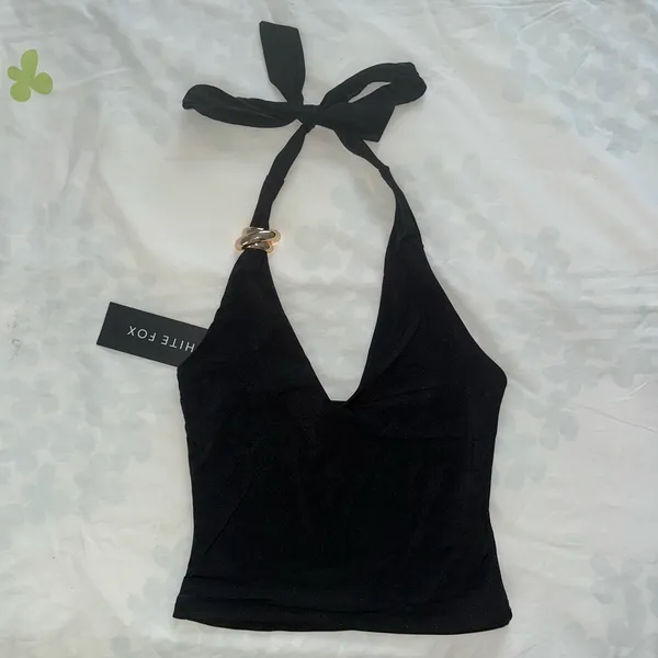White Fox Broken Hearted Halter Top - Image 4