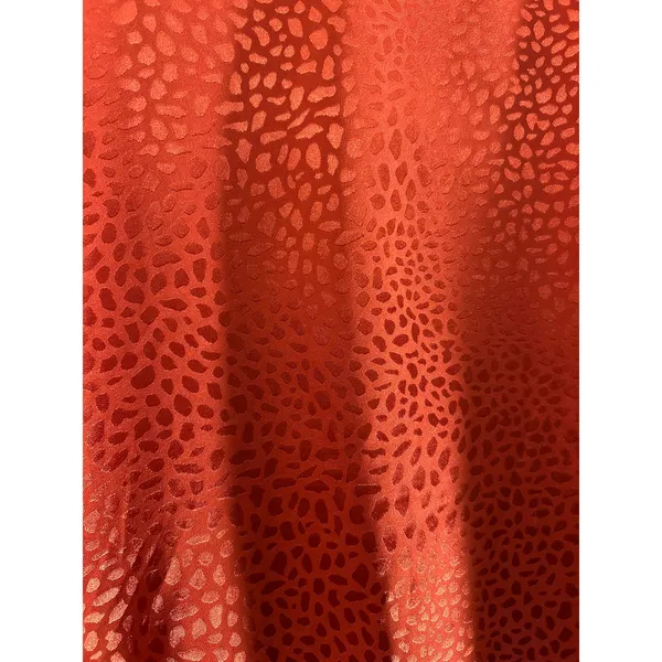 White House Black Market Orange Cheetah‎ Print Small Top - Image 5