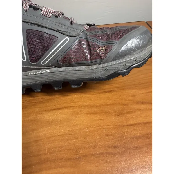 Altra Lone Peak 4 Low RSM Womens 7 Gray Burgundy Trail Running Shoes - Image 5