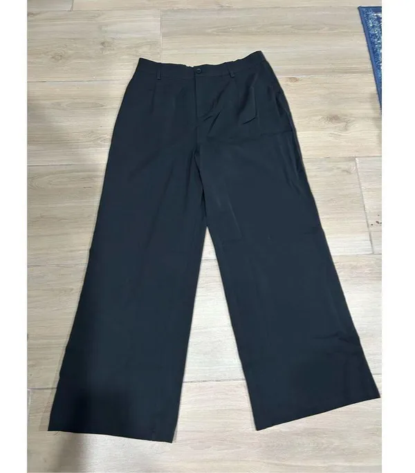 PRETTYGARDEN NEW Wide Leg Suit Loose Fit High Elastic Waisted Career Pant XL - Image 3