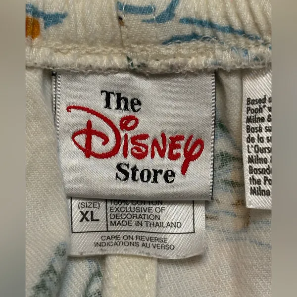 Disney Winnie the Pooh size extra large pajama pants with a cute winter scene. - Image 3