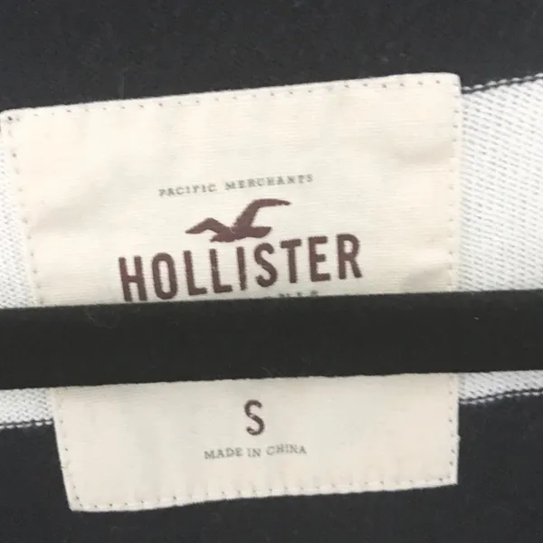 Hollister ★ Varsity Collegiate Rugby Stripe Cardigan Sweater ★ Navy White - Image 10