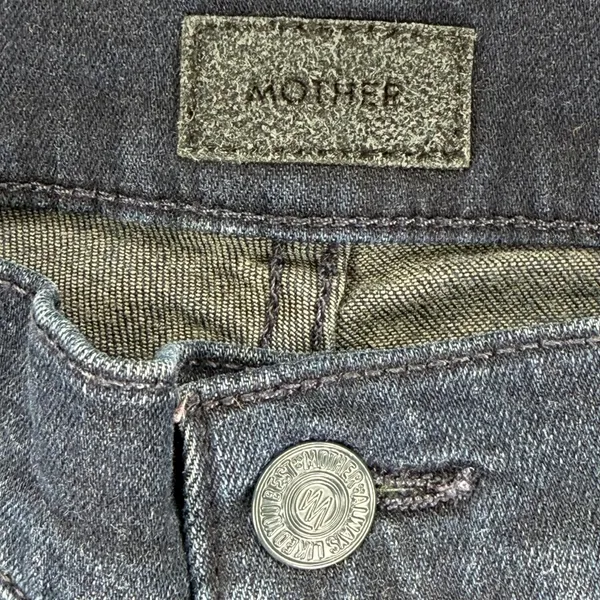 Mother Insider Crop Two Step Fray Jeans Hey Good‎ Lookin Dark Wash Step Hem 26 - Image 9