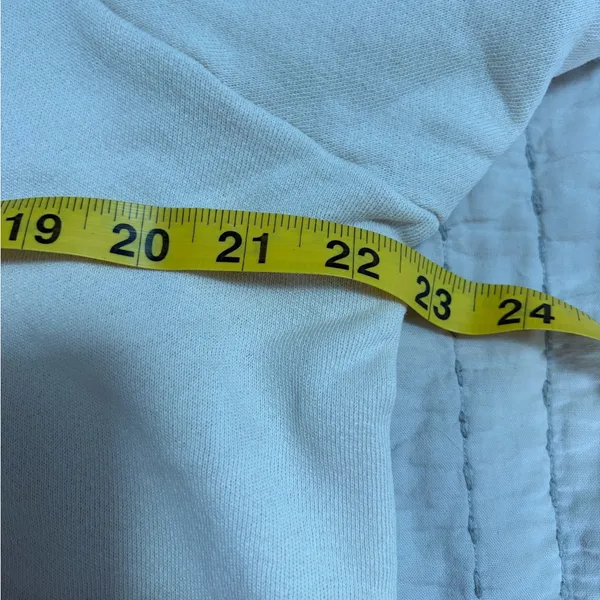 Daydreamer Cream V-Neck Sweatshirt With‎ Striped Sleeves Size Small NWT - Image 5