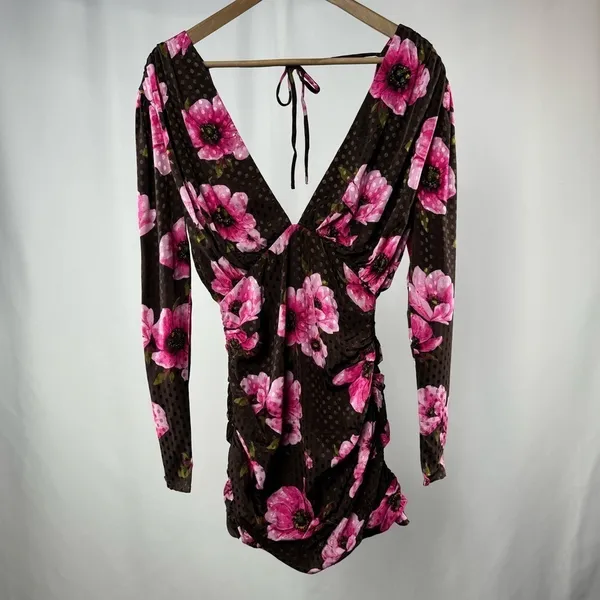 NWT Lovers + Friends Camden Mini Dress in Tessa Floral Multi Size Extra‎ Small - Image 5