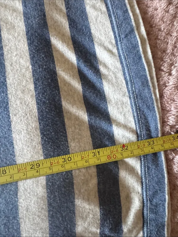 Tommy Bahama blue and gray striped hooded swimsuit coverup, size L - Image 8