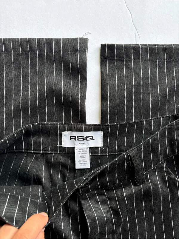 RSQ Alt Pinstripe Straight Leg Trousers - Image 2