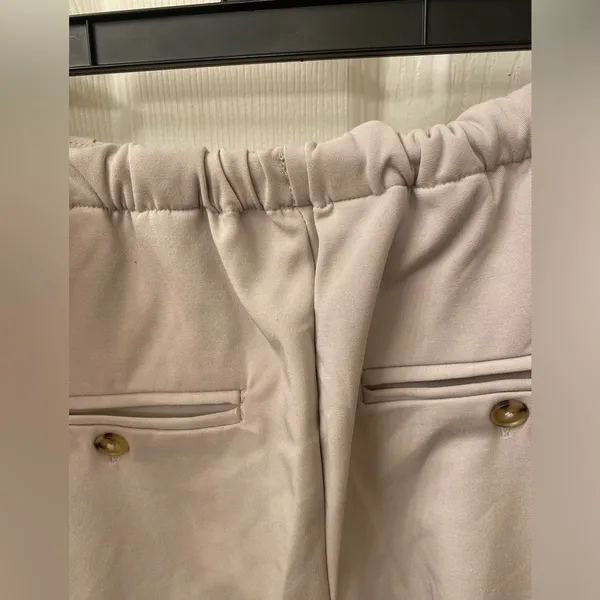 Free People Tyler Menswear Trousers - cream size small - Image 6