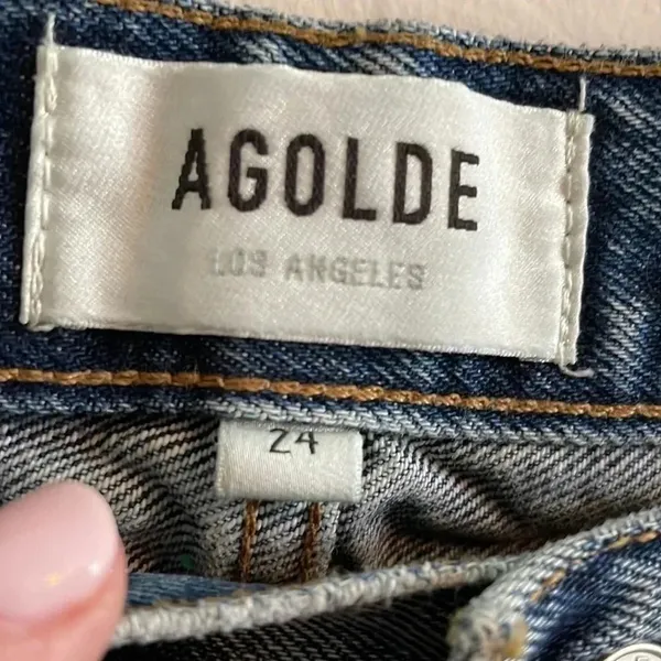 AGOLDE Lana Vintage Straight Leg Jeans in Wash Backdrop - Image 3