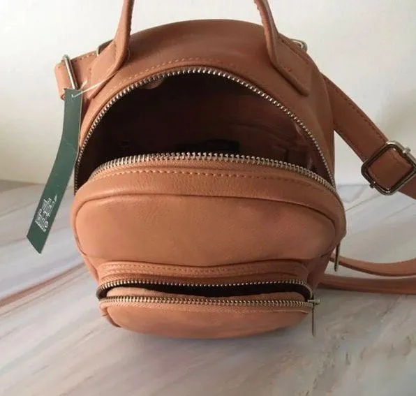 Mini Backpack Tan - Image 4