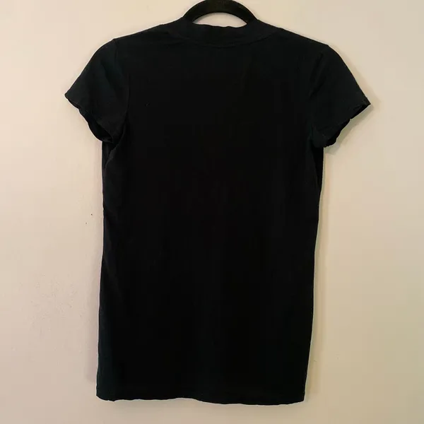 Standard James Perse Black V-neck T-Shirt Short Sleeve Tee Cotton size 1 / Small - Image 5