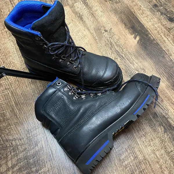Womens CHINOOK BOOTS 9 Tarantula Steel Toe Waterproof Black Work Safety Shoes - Image 2