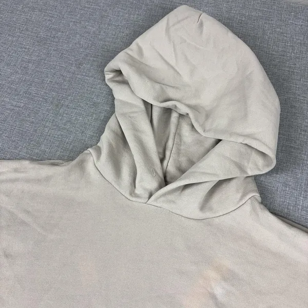 Madewell Hoodie Womens Large Beige Pullover Terry Kangaroo Pocket Relaxed - Image 2