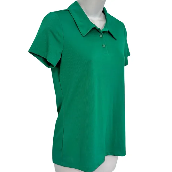 Alo Kelly Emerald Green Polo Short Sleeve Collared Tee T-Shirt size XS Tennis - Image 9