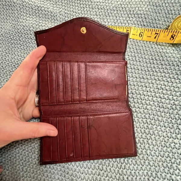 Buxton Leather Mahogany Heiress Clutch Organizer Wallet Top Grain Cowhide - Image 5