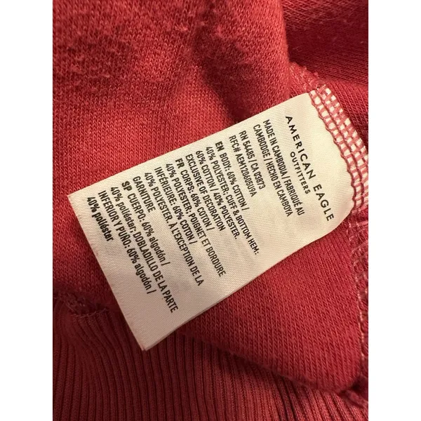 American Eagle Oversized Fleece Sweatshirt~This Feels Seriously Huggable~Size XS - Image 5