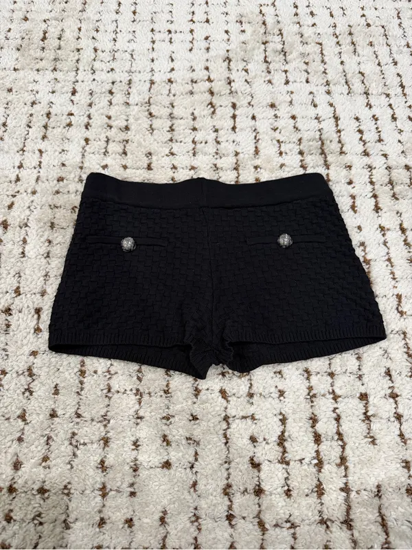 Edikted — Black Knit Women’s Shorts - Image 2