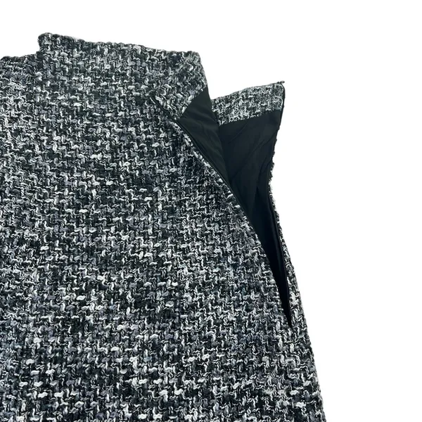 Tobi Strapless‎ Mini Dress M Black Grey Tweed Bodycon Fitted Chic Night Out - Image 7
