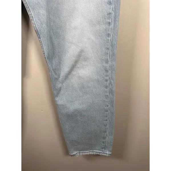 Abercrombie & Fitch The Mom High Rise‎ Curve Love Sz 30/10 Distressed Light Wash - Image 5