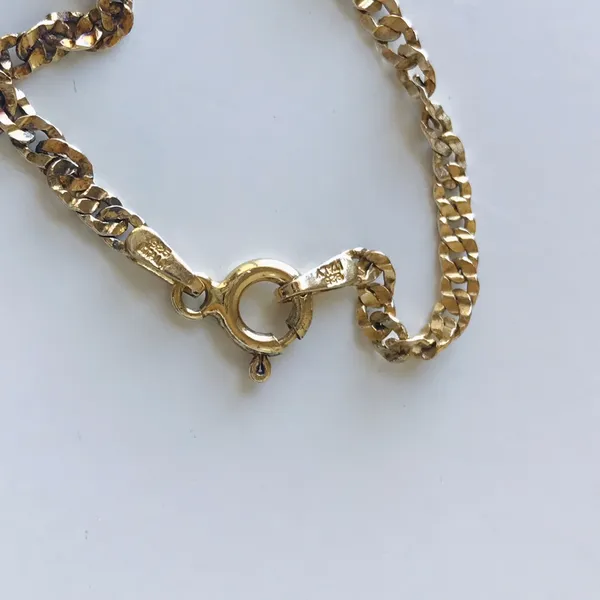 Sterling Silver Gold Tone Twist Chain Necklace, 925 LIRM - Image 6